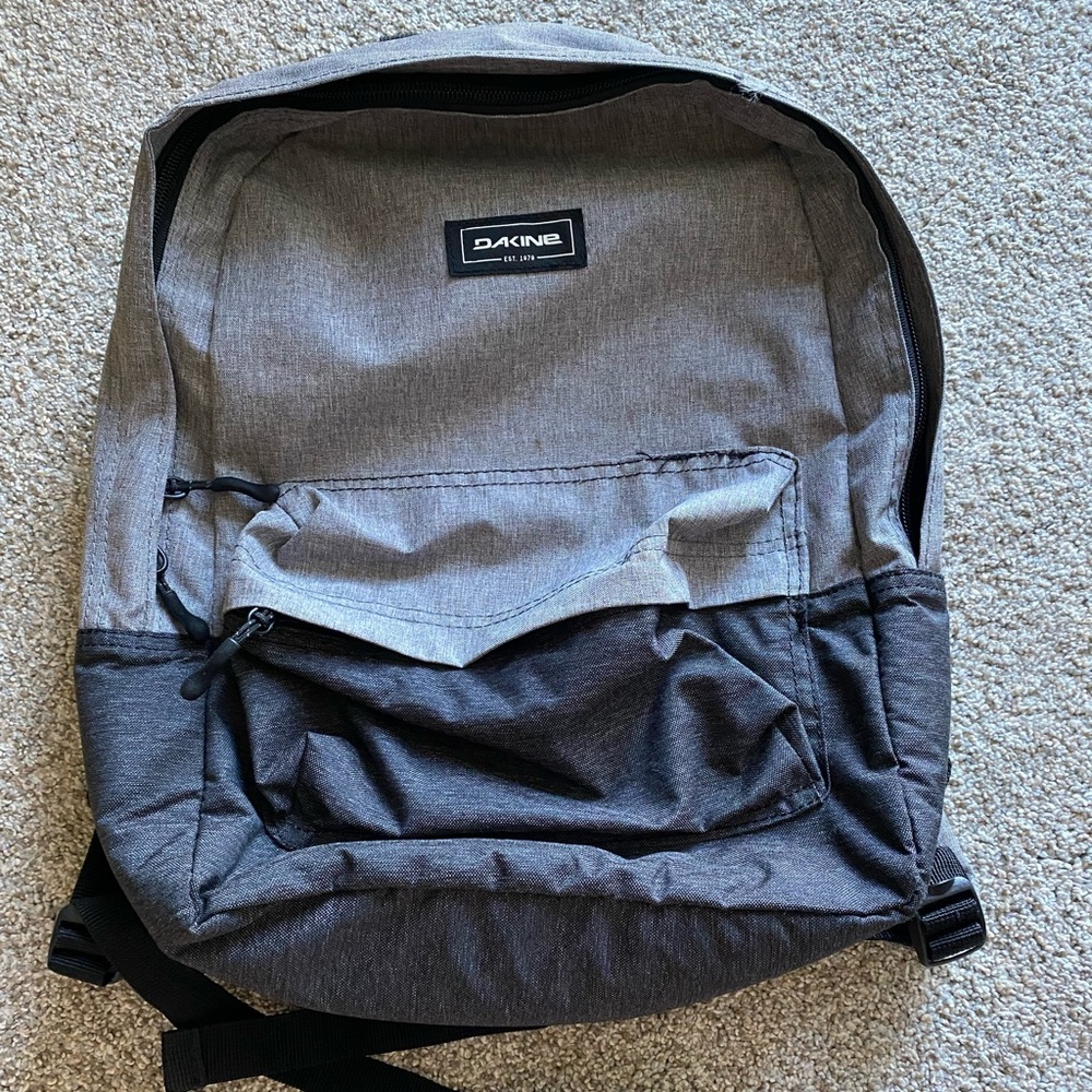 2 tone grey dakine mini backpack